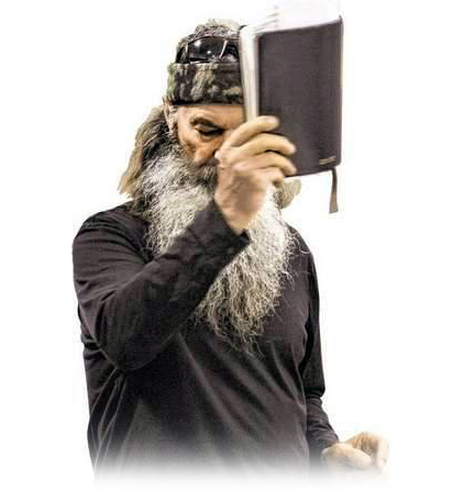 Phil Robertson preaching from the Bible